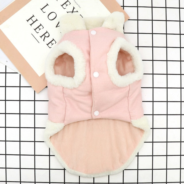 Winter Dog Pet Coat Warm Dog Cat Clothes Vest Jacket for Small Dogs Windproof Pet Puppy Clothing for Chihuahua Yorkie