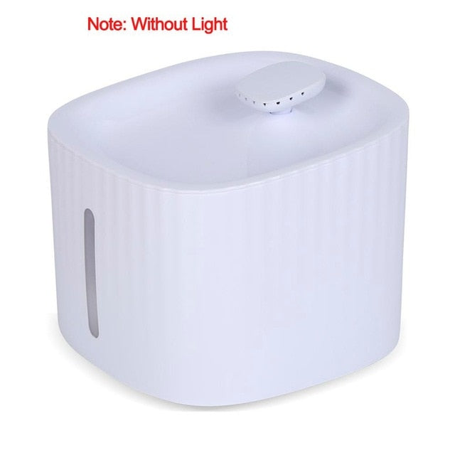2L Pet Cat Fountain LED Blue Light USB Powered Automatic Water Dispenser Cat Feeder Drink Filter For Cats Dogs Pet Supplier