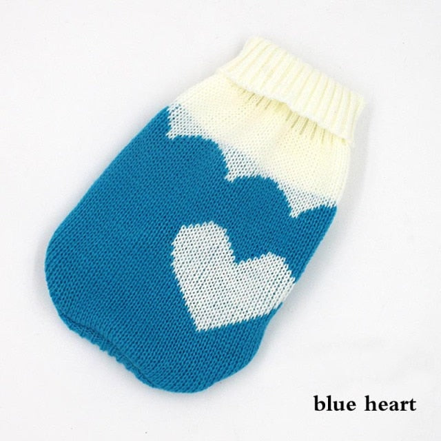 Winter Cartoon Cat Dog Clothes Warm Christmas Sweater For Small Yorkie Pet Clothing Coat Knitting Crochet Cloth XS-3XL