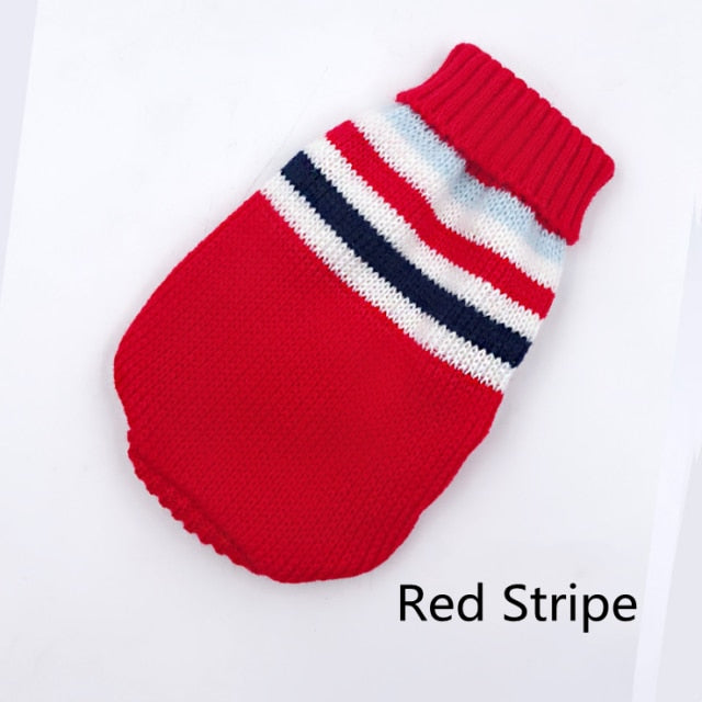 Winter Cartoon Cat Dog Clothes Warm Christmas Sweater For Small Yorkie Pet Clothing Coat Knitting Crochet Cloth XS-3XL