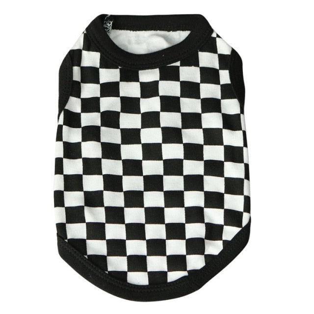Summer Striped Dog Shirt Cotton Casual Pet Vest Comfortable Dog Costume Puppy T-Shirt Breathable Dog Clothes