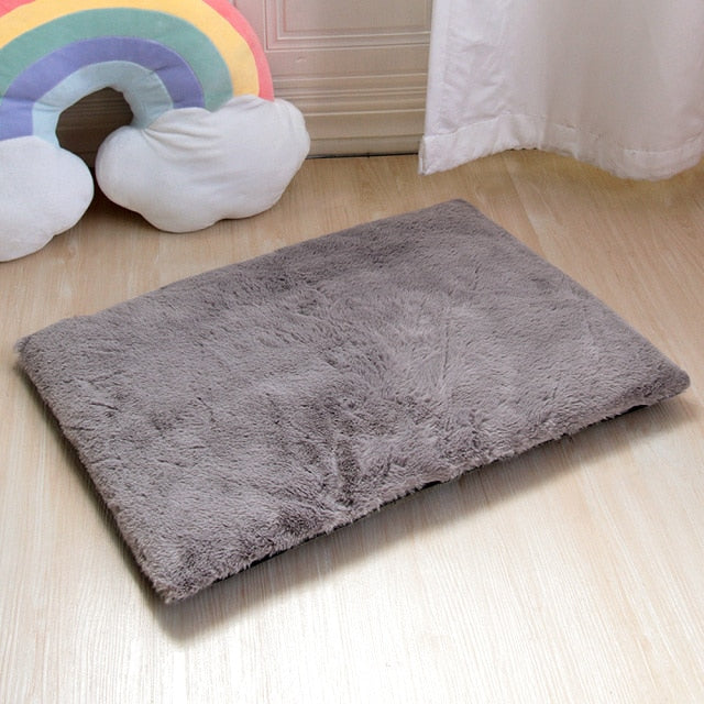 Soft Dog Cat Bed Mat Warm Pet Dog House Soft Fleece Puppy Sleeping Cushion Nest Mattress Autumn Winter Sofa Beds Kennel Washable