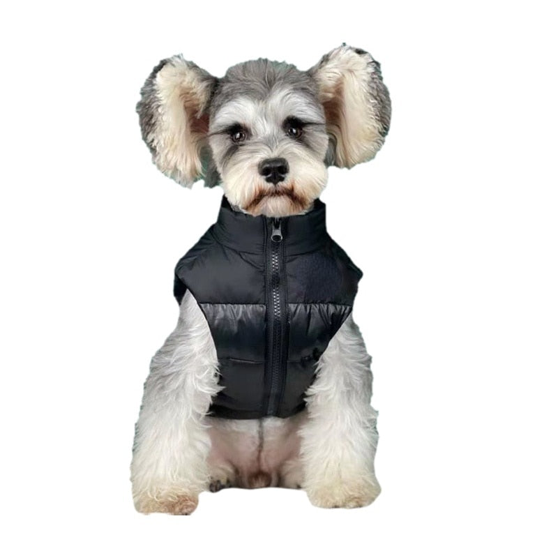 The Dog Face Pet Dog Clothes Luxurious Thick White Down Jacket Warm Autumn Winter Small and Medium French Bulldog Chihuahua Vest