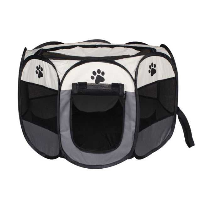 Pet Tent Portable Dog House Folding Pet Cage Indoor Cat Tent Puppy Kennel House For Large Dogs Cat Rabbits Outdoor Pet Playpen