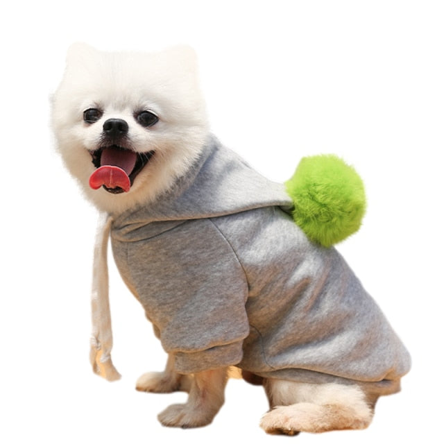 Warm Dog Winter Clothes Cute Fruit Dog Coat Hoodies Fleece Pet Dogs Costume Jacket for French Bulldog Chihuahua Ropa Para Perro