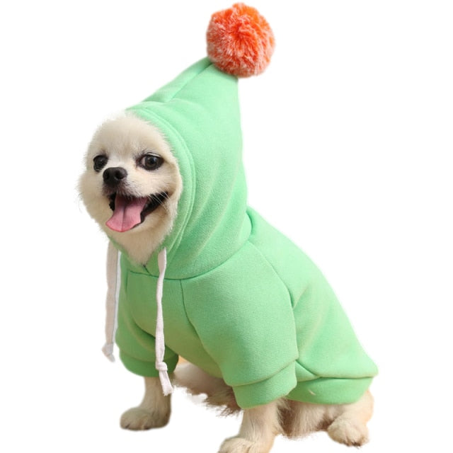 Warm Dog Winter Clothes Cute Fruit Dog Coat Hoodies Fleece Pet Dogs Costume Jacket for French Bulldog Chihuahua Ropa Para Perro