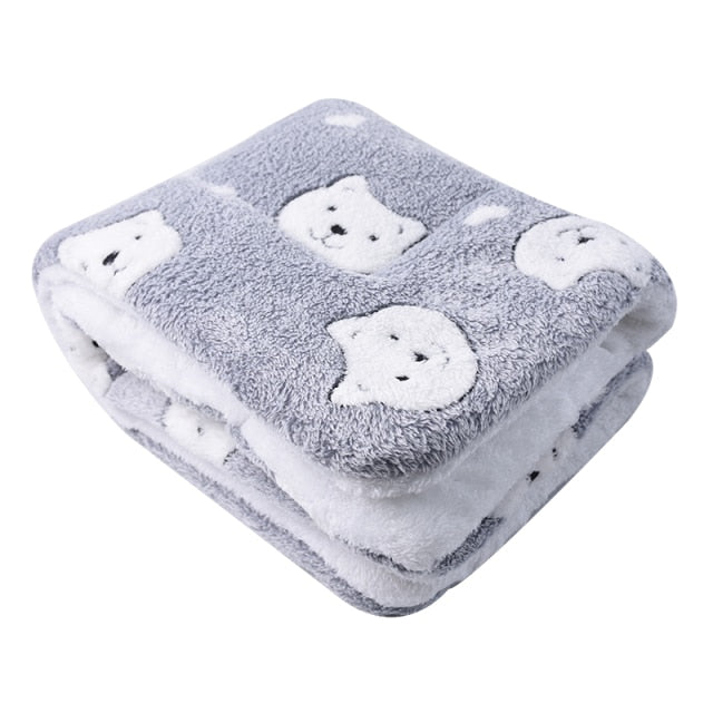 Plush Dog Cat Mat Soft Blanket Dog Pet Blanket Bed Accessories Pet Supplies Keep Warm In Winter Soft Pet Soft Blanket