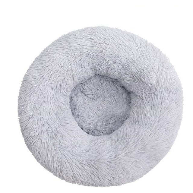 Super Soft Cat Bed Round Fluffy Dog Sleeping Basket Long Plush Warm Pet Mat Cute Lightweight Comfortable Touch Kennel Large Dog