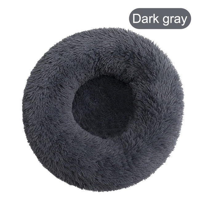 Super Soft Cat Bed Round Fluffy Dog Sleeping Basket Long Plush Warm Pet Mat Cute Lightweight Comfortable Touch Kennel Large Dog