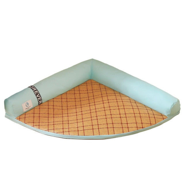 Pet Bed Cool Mat Summer Keep Cool Ice Cooling Mat For Dog Supplies Sleeping Pad With Pillow Washable Pet Sofa Mat Dog Blanket