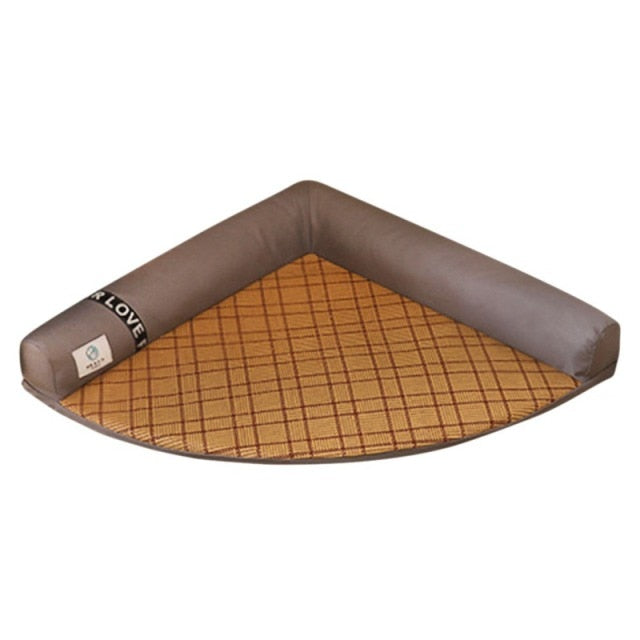 Pet Bed Cool Mat Summer Keep Cool Ice Cooling Mat For Dog Supplies Sleeping Pad With Pillow Washable Pet Sofa Mat Dog Blanket