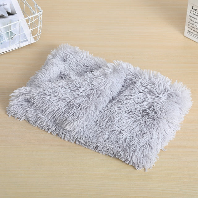 Soft and Fluffy Sleeping Mat Cat Dog Bed Thickened Pet Soft Wool Mat Blanket Mmattress Household Portable Washable Warm Carpet