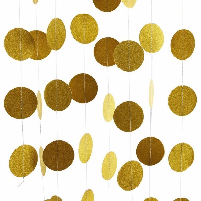 DIY Party Banner Star Round Garlands Flash Paper Garlands Bunting Wedding Baby Shower Birthday Party Decorations Home Decor