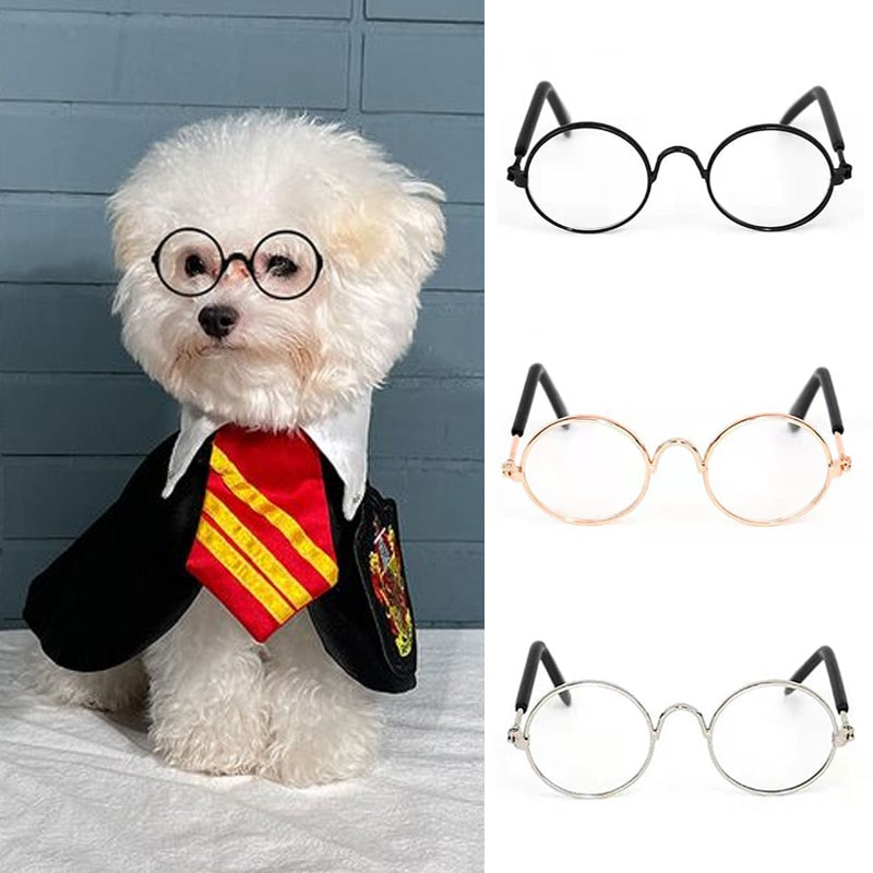 1 PC Glasses For Cats Dogs Clear Lens Pet Accessories Photo Costume Funny Cosplay Halloween