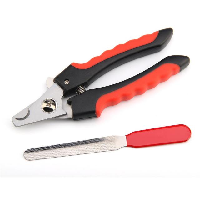 Professional Pet Dog Nail Clipper Cutter Stainless Steel Grooming Trimmer Scissors Clippers for Animals Cats with Lock 2 Sizes