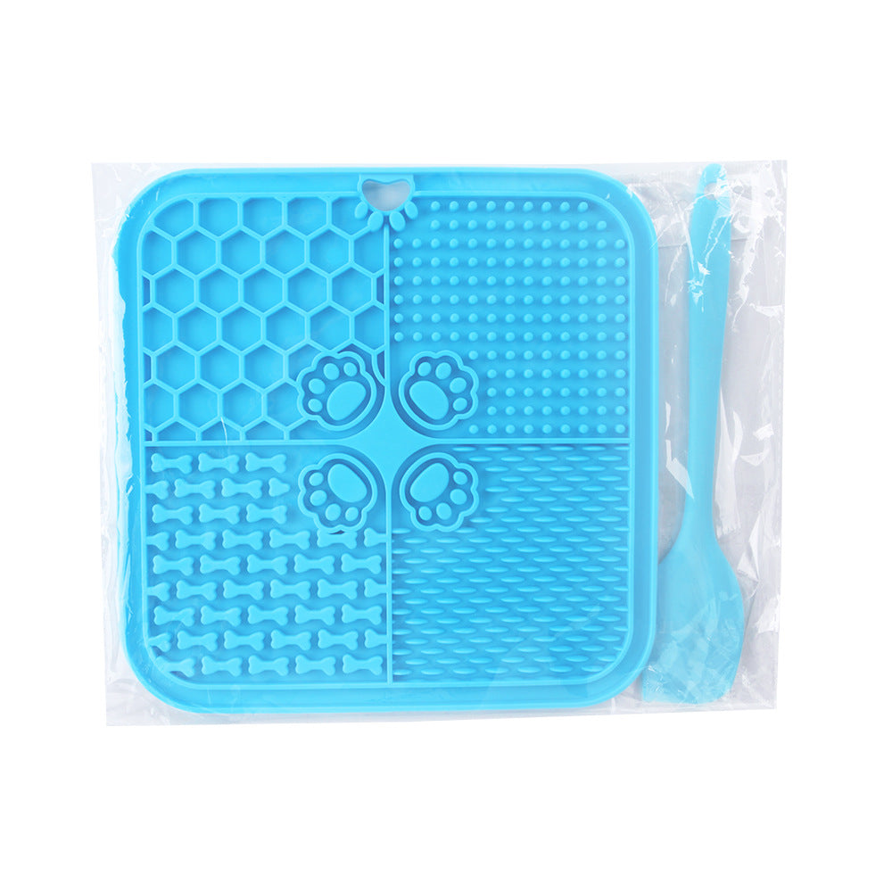 Lick Mat for Dogs and Cats - Anxiety Relief, Boredom Reducer, Enrichment Toy - Peanut Butter Lick Pad with Suction Cups - Slow Food Silicone Mat