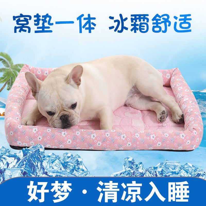 Cooling Pet Bed Mat - Summer Ice Pad for Cats and Dogs - Breathable Pet Mattress for Hot Weather - Cooling Gel Technology