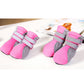 Breathable Pet Dog Outdoor Walking Shoes Net Soft Summer Pet Shoes Night Safe Reflective Boots For Large Small Dogs