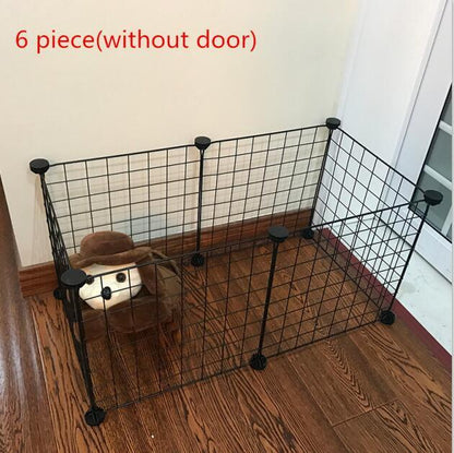 Small Animal Cage Foldable Pet Dogs Playpen Crate Fence Puppy Kennel House Exercise Training Cage Puppy Kitten Space Dog Supplie