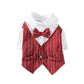 Gentleman Dog Clothes Wedding Suit Formal Shirt For Small Dogs Bowtie Tuxedo Pet Outfit Halloween Christmas Costume For Cats