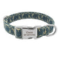 Custom Dog Collar Nylon Floral Engraved Pet Puppy Collar Print Personalized Name Collars for Small Medium Large Dogs Pitbull