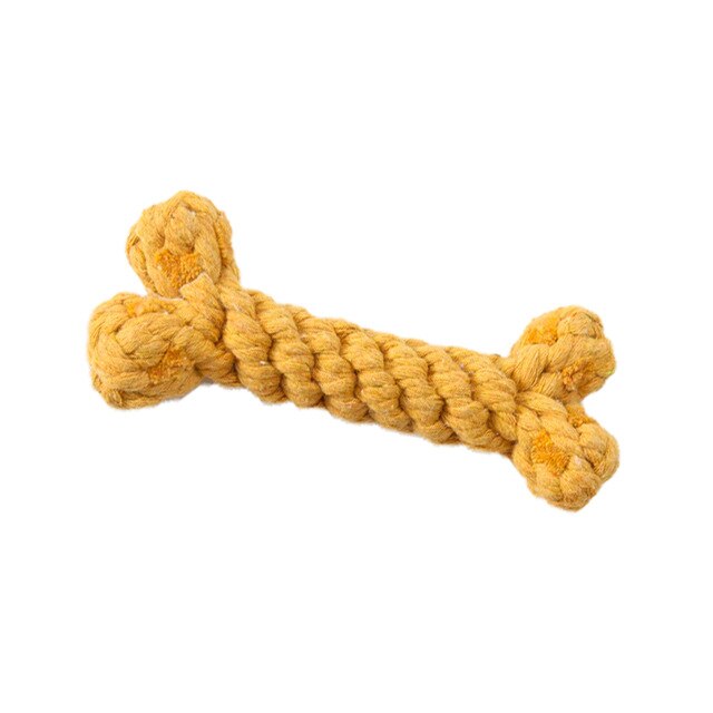 Dog Toys Cotton Bite Resistant Chew Teething Toys Puppy Braided Bones Shape Toy For Large Small Dogs Pets Accessories