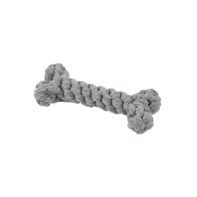 Dog Toys Cotton Bite Resistant Chew Teething Toys Puppy Braided Bones Shape Toy For Large Small Dogs Pets Accessories