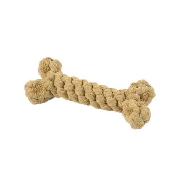 Dog Toys Cotton Bite Resistant Chew Teething Toys Puppy Braided Bones Shape Toy For Large Small Dogs Pets Accessories