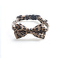 Leopard Print Bowknot Cat Collar Adjustable Buckle Kitty Bow Tie with Bells Puppy Chihuahua Small Dogs Collars Pets Supplies