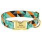 Fashion Custom Dog Collar Nylon Print Personalized Pet Collar Puppy Dog ID Collars Free Engraved ID for Small Medium Large Dogs