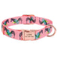 Fashion Custom Dog Collar Nylon Print Personalized Pet Collar Puppy Dog ID Collars Free Engraved ID for Small Medium Large Dogs