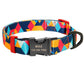 Fashion Custom Dog Collar Nylon Print Personalized Pet Collar Puppy Dog ID Collars Free Engraved ID for Small Medium Large Dogs