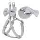Dog Harness Leash Collar Set Adjustable Soft Cute Bow Double Layer Dog Harness for Small Medium Pet Collar Leash Outdoor Walking