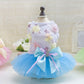 Summer Dog Dress Wedding Dress Skirt Bowknot Lace Sequins Pet Dog Clothes for Small Medium Dogs Sweet Mesh Pet Cat Short Skirts