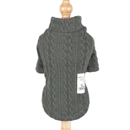Classic Solid Puppy Dog Sweater Winter Warm Clothing for Small Dogs Costume Chihuahua Coat Knitting Crochet Cloth Jersey