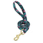Custom Engraved Dog Collar With Leash Nylon Printed Dog ID Collars Pet Walking Belt For Small Medium Large Dogs Flower Accessory
