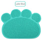 Mosodo Pet Cat Litter Mat Paw Print Feeding Bowl Placemat Cat Bed Pads Non-slip Waterproof Litter Trapper Mats Cat Accessories