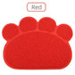 Mosodo Pet Cat Litter Mat Paw Print Feeding Bowl Placemat Cat Bed Pads Non-slip Waterproof Litter Trapper Mats Cat Accessories