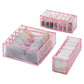 Dormitory closet organizer for socks home separated underwear storage box 7 grids bra organizer foldable drawer organizer