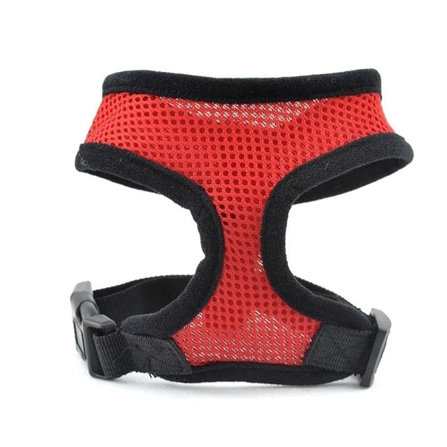 Dog Harness Vest Adjustable Soft Breathable Dog Harness Nylon Mesh Vest Harness for Dogs Puppy Collar Cat Pet Dog Chest Strap