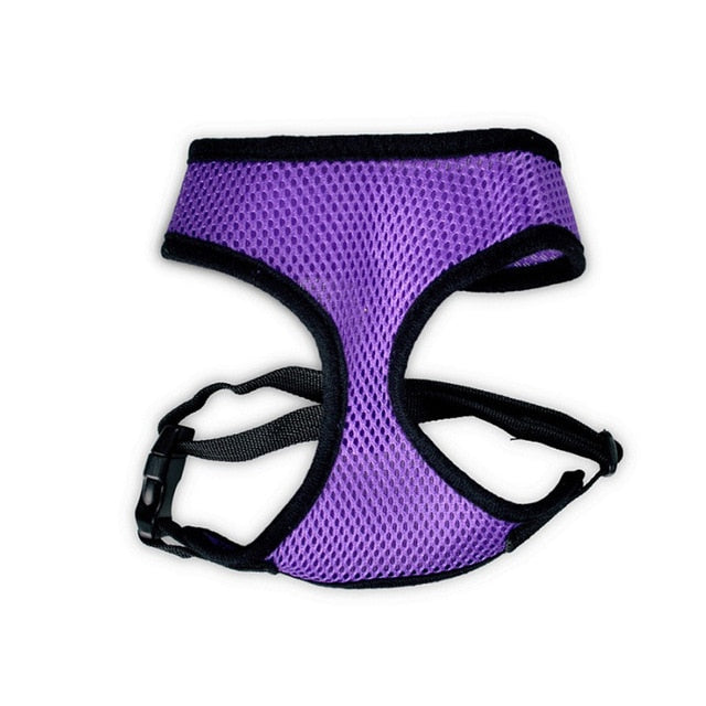 Dog Harness Vest Adjustable Soft Breathable Dog Harness Nylon Mesh Vest Harness for Dogs Puppy Collar Cat Pet Dog Chest Strap