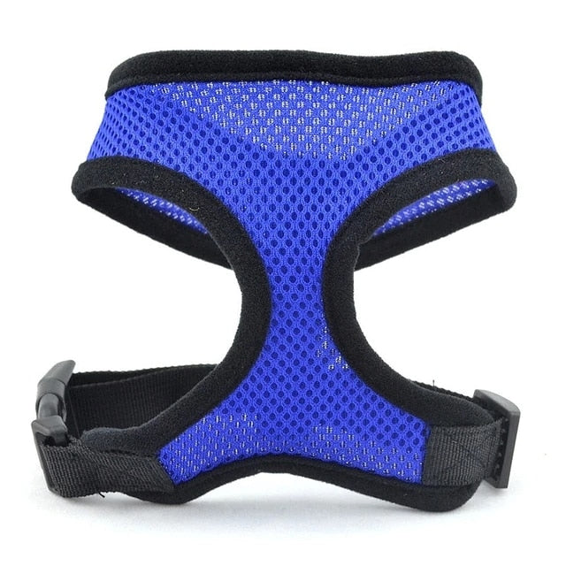 Dog Harness Vest Adjustable Soft Breathable Dog Harness Nylon Mesh Vest Harness for Dogs Puppy Collar Cat Pet Dog Chest Strap