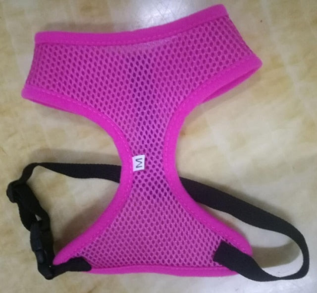Dog Harness Vest Adjustable Soft Breathable Dog Harness Nylon Mesh Vest Harness for Dogs Puppy Collar Cat Pet Dog Chest Strap