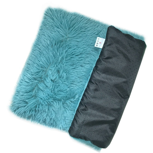 Winter Dog Bed Mat Soft Washable Fleece Pet Cushion House Warm Puppy Cat Sleeping Bed Blanket for Small Large Dogs Cats Mat