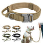 Durable Tactical Dog Collar Adjustable Nylon Military Dog Collar Leash For Medium Large Dogs German Shepherd Training Hunting
