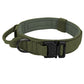 Durable Tactical Dog Collar Adjustable Nylon Military Dog Collar Leash For Medium Large Dogs German Shepherd Training Hunting