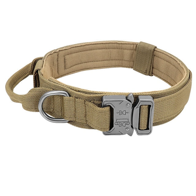 Durable Tactical Dog Collar Adjustable Nylon Military Dog Collar Leash For Medium Large Dogs German Shepherd Training Hunting