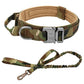 Durable Tactical Dog Collar Adjustable Nylon Military Dog Collar Leash For Medium Large Dogs German Shepherd Training Hunting