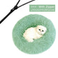Detachable Dog Bed With Zipper  For Dogs Cats Round Mat Thicken Plush Warm Pet Bed Dropshipping