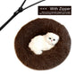 Detachable Dog Bed With Zipper  For Dogs Cats Round Mat Thicken Plush Warm Pet Bed Dropshipping
